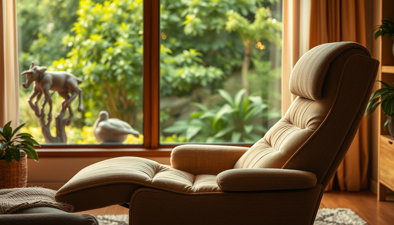 Reclining chair for spine protection